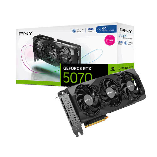 PNY  지포스 RTX 5070 OC D7 12GB Triple Fan STCOM