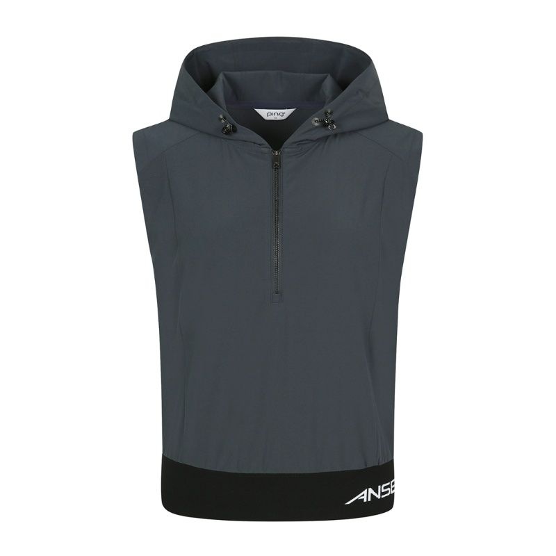 핑  후드 아노락 점퍼 베스트 121E2JV782_GN