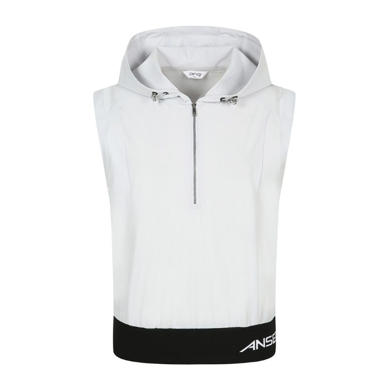 핑  후드 아노락 점퍼 베스트 121E2JV782_GY