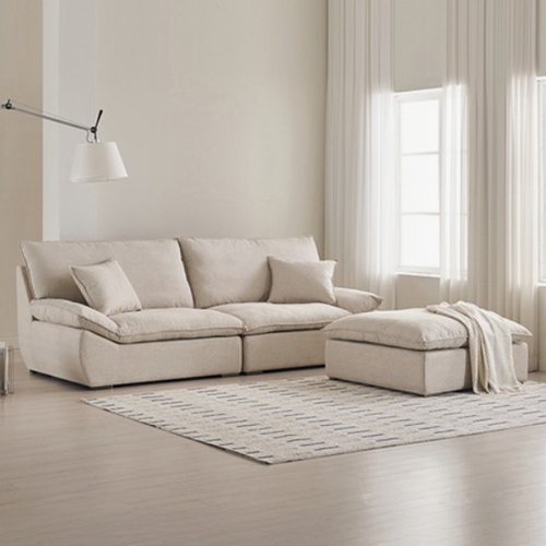 삼익가구 두모브 구스 패브릭 소파 4인용