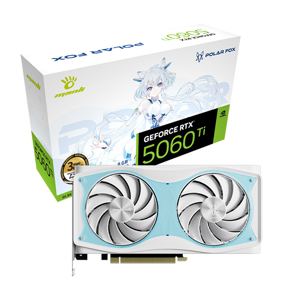 Manli  지포스 RTX 5060 TI Polar Fox OC D7 8GB 인텍앤컴퍼니