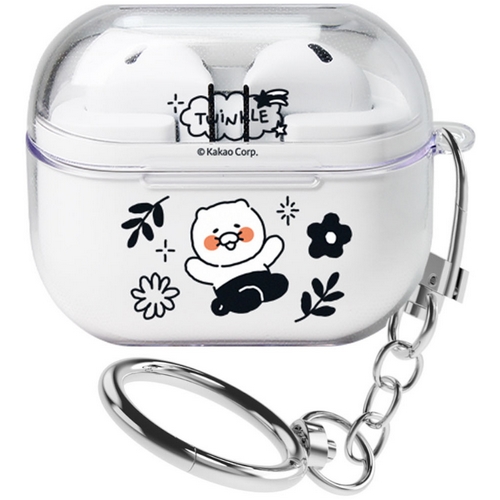 아이콘스 카카오프렌즈 갤럭시 버즈3 춘식이 두들두들 투명 케이스