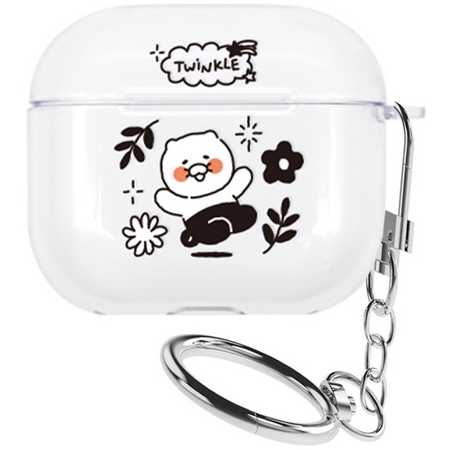 아이콘스 카카오프렌즈 에어팟3 춘식이 두들두들 투명 케이스