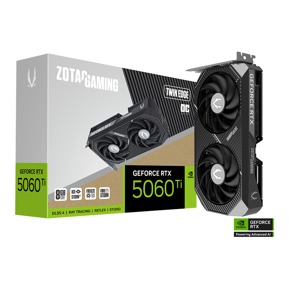 ZOTAC GAMING 지포스 RTX 5060 Ti Twin Edge OC D7 8GB