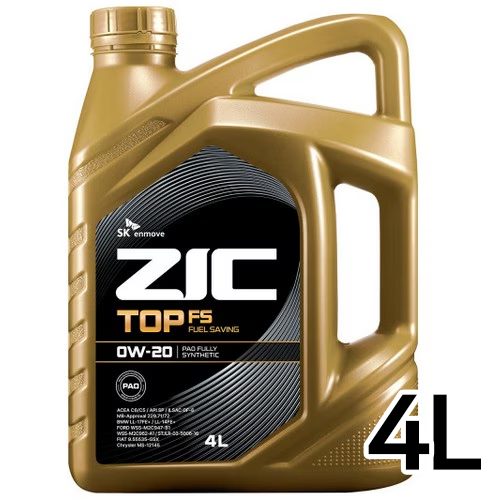 SK엔무브 ZIC 탑 FS 0W20 4L