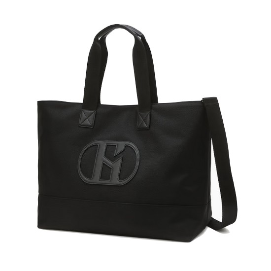 LF 헤지스골프 패턴 나일론 토트백 HWBA5E951BK