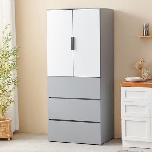 아이앤 프레아 냉장고형 팬트리장 3서랍 수납장 800