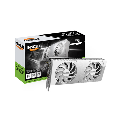 INNO3D  지포스 RTX 5060 Ti OC D7 16GB TWIN X2 WHITE