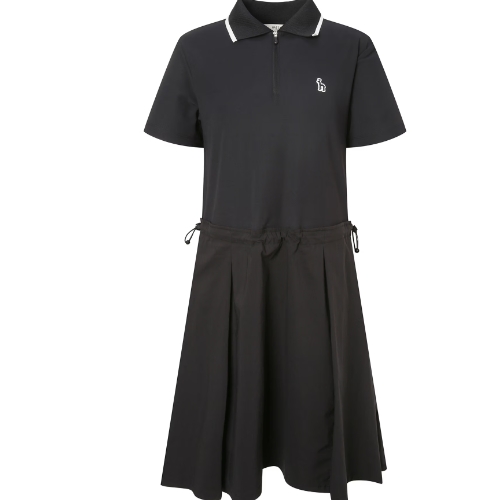 LF 헤지스골프 우븐 하이브리드 원피스 HWDR5B992BK