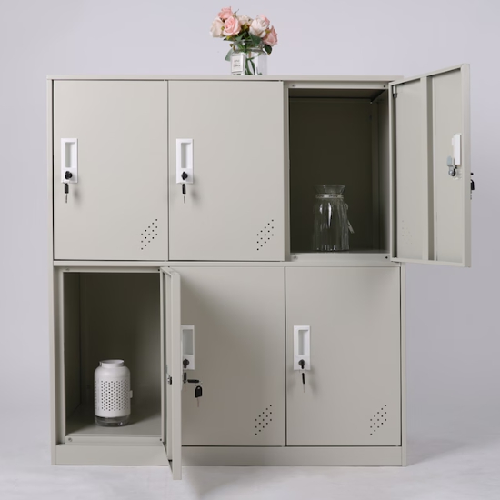 나인홈 사무용 철제 캐비넷 6문 수납장 900