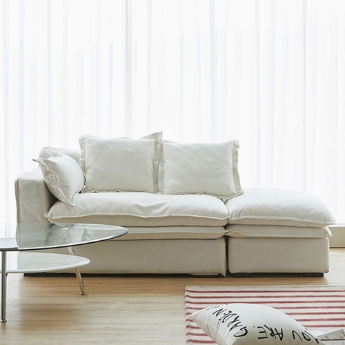 퍼피노 메종 구스 패브릭 소파 2인용