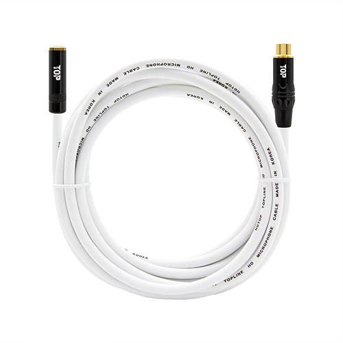 HDTOP  3.5mm 스테레오 to RCA FF 화이트 케이블