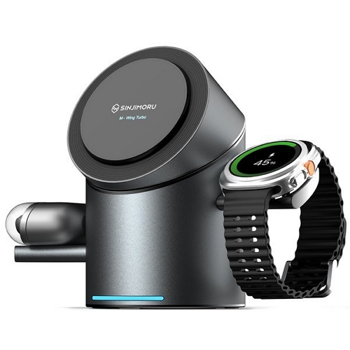 신지모루  Qi2 3in1 맥세이프 M 윙 터보 무선충전기