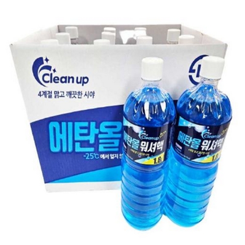 주로드케미칼  클린업 사계절 에탄올 워셔액 1.8L