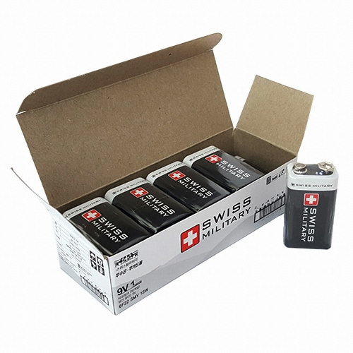 스위스밀리터리  망간 9V 벌크