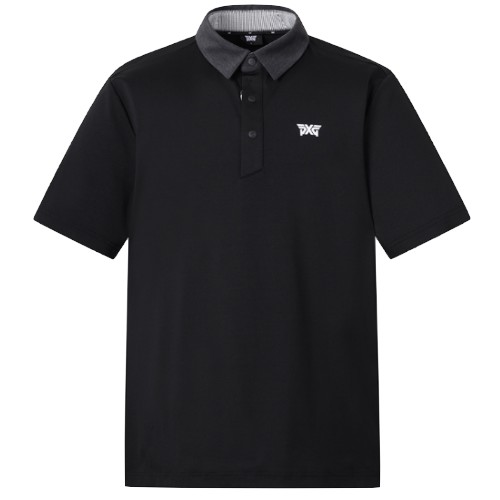 PXG  컬러 블록 카라 숏 슬리브 티셔츠 PJMCM221721