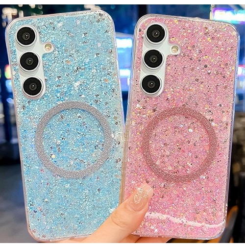 수나르  갤럭시A56 맥세이프 글리터 펄 심플 젤리 케이스