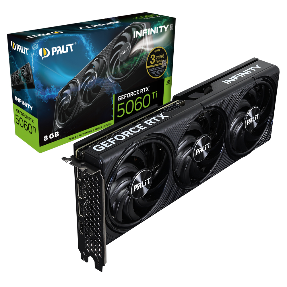 PALIT  지포스 RTX 5060 Ti Infinity 3 D7 8GB 이엠텍