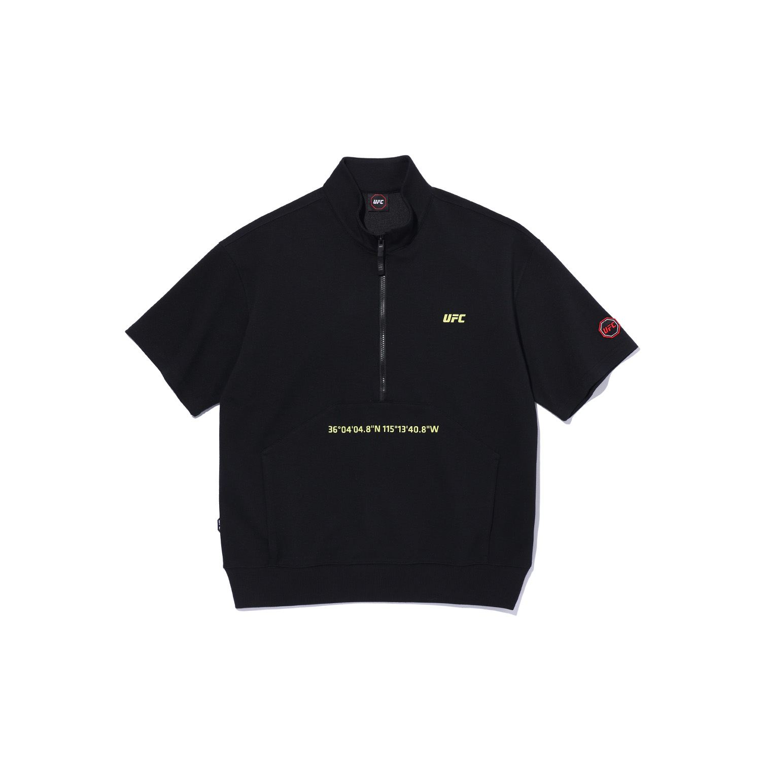UFC  라스베가스 하프집 반팔 맨투맨 U2SWT1317BK