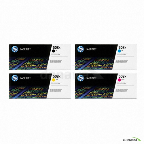 HP  정품 508X (CF360X, CF361X, CF362X, CF363X) 4색 세트