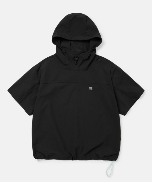 코오롱스포츠 반팔 후드 티셔츠 데이팩 TVTCM25696BLK