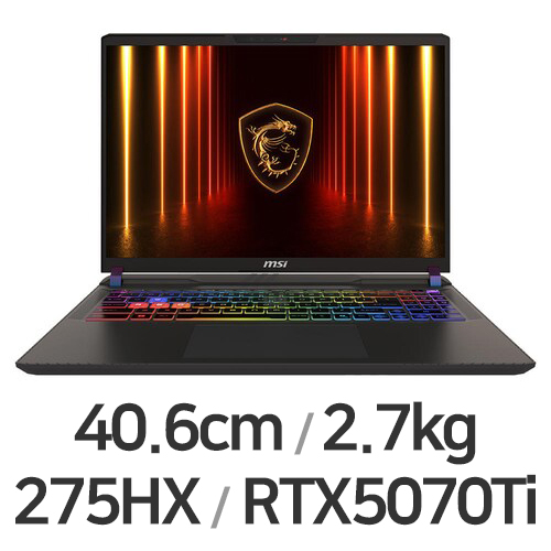 MSI 벡터 16 HX AI A2XWHG-U9 QHD+ WIN11 32GB램