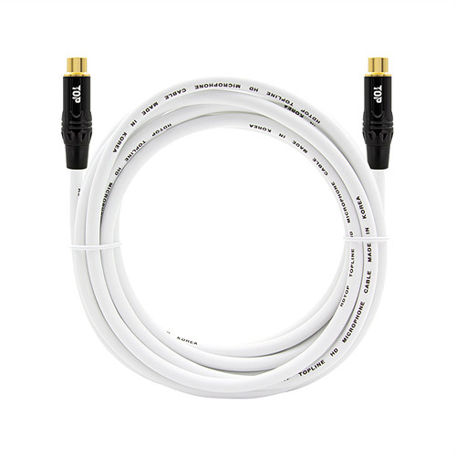 HDTOP  RCA FF 화이트 연장 케이블