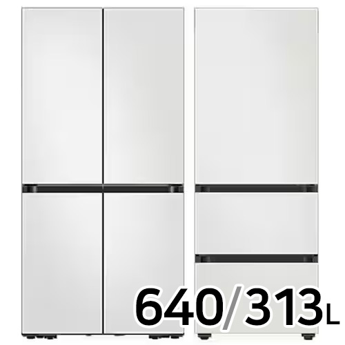 삼성전자 비스포크 키친핏 Max RM70F63R2A + 키친핏 코타 RQ33DB74C1AP (화이트)