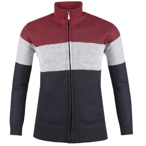 베네스트 기모 안감 삼색 니트 점퍼 NBE9W809