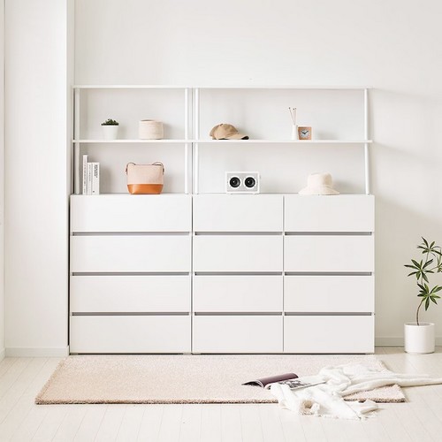 포더홈 플레인 키높은 4단 서랍장 1200