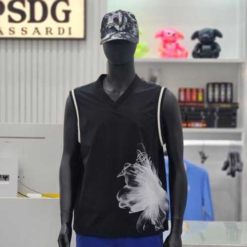 파사디골프 플라워 원포인트 브이넥 베스트 Q25MWV691M