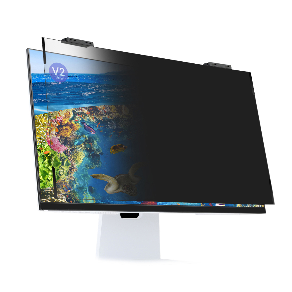 지클릭커  네오V2 PET 블루라이트 차단 26도 사생활보호 거치식 모니터 보안필름