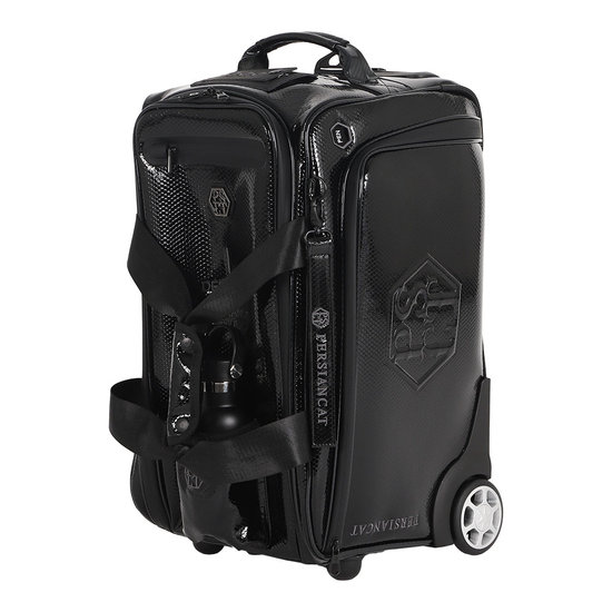 페르시안캣  엠보 로고 텀블러 휠보스턴백 030 블랙