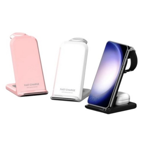 프리미엄  23W 3in1 무선충전기 PR-3N1W8