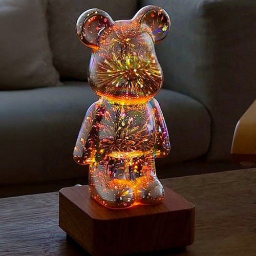 레토GMS  LED 3D 불꽃놀이 곰돌이 무드등