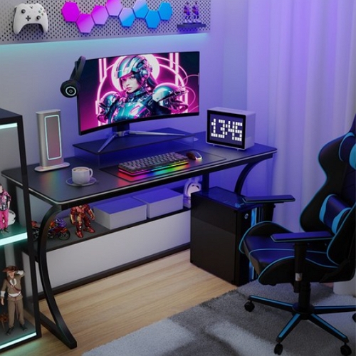 OMBRY C자형 컴퓨터 게이밍 책상