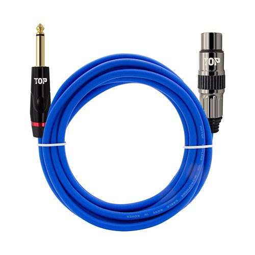 HDTOP  5.5 모노 to XLR MF 블루 케이블