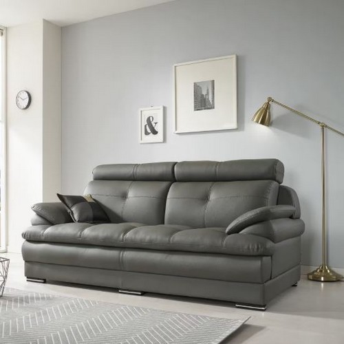 데코라인 템즈 8503 가죽 소파 3인용