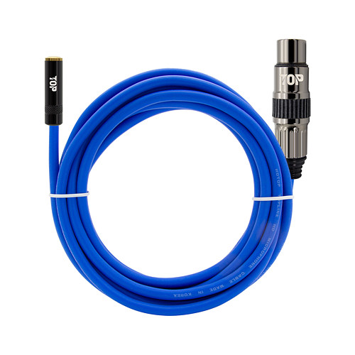 HDTOP  3.5mm 스테레오 to XLR FF 블루 케이블