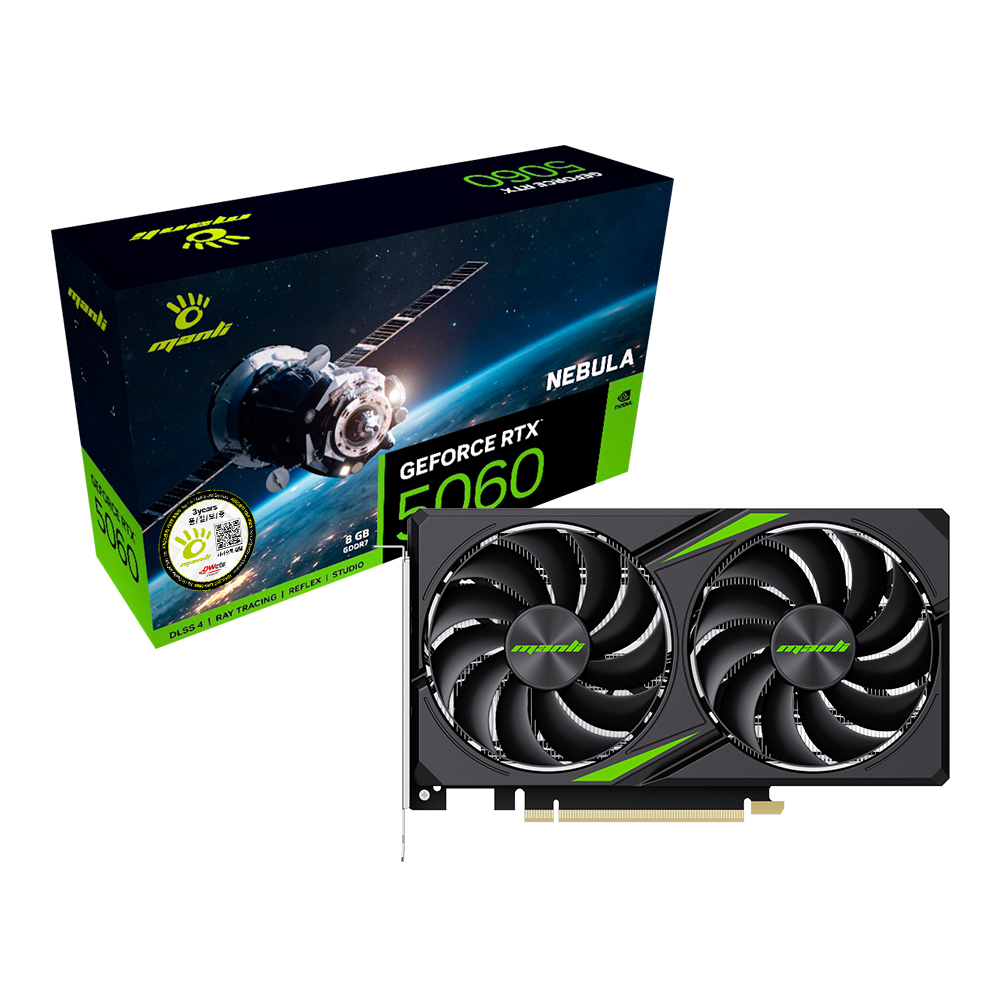 Manli  지포스 RTX 5060 Nebula D7 8GB 대원씨티에스