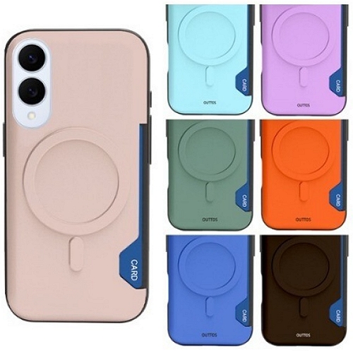 백호디앤아이  갤럭시S25 엣지 오토스 컬러 맥세이프 카드 범퍼 케이스