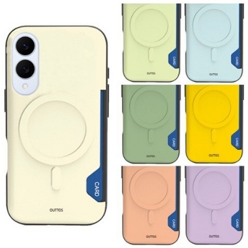 백호디앤아이  갤럭시S25 엣지 오토스 파스텔 맥세이프 카드 범퍼 케이스