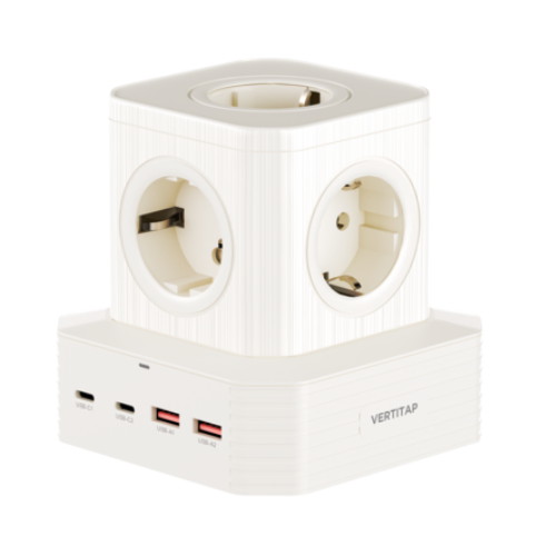 5구 16A 버티컬 Ultra65 고용량 큐브 멀티탭