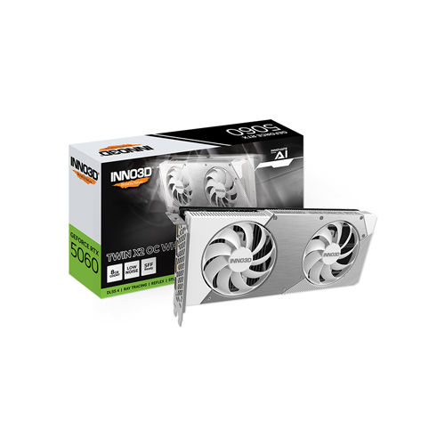 INNO3D  지포스 RTX 5060 OC D7 8GB TWIN X2 WHITE