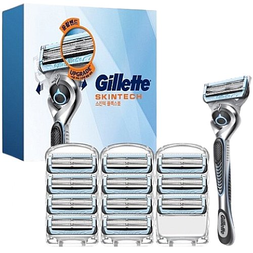 질레트  2024 스킨텍 매뉴얼 + 면도날