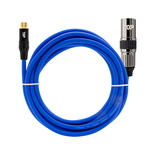 HDTOP  RCA to XLR FM 블루 케이블