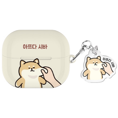 원베스트  갤럭시 버즈3 시바의하루 키링 하드 케이스