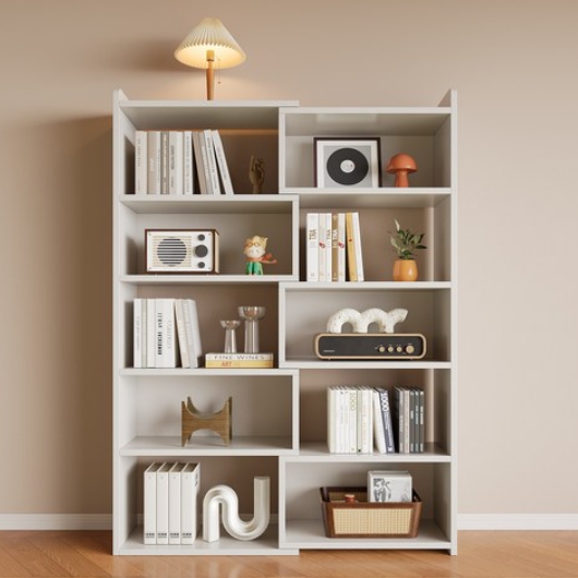 KURUA 길이조절 거실 5단 수납 책장 520