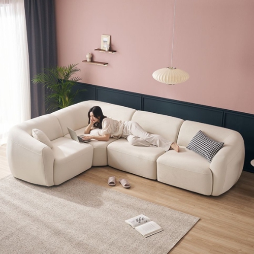 보떼 코너 모듈 갤럭시 패브릭 소파 4인용