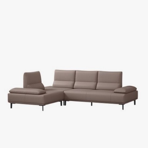 알로소 카포네 그랑 코너형 천연가죽 소파 4인용